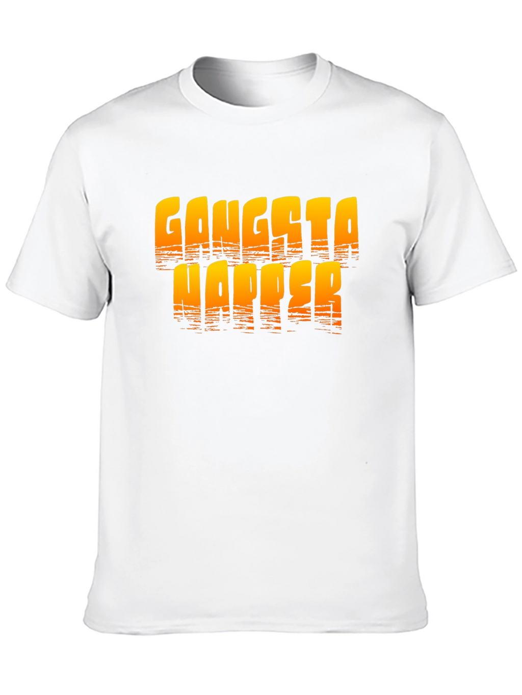 Gangsta Napper Graphic Print Black T-Shirt