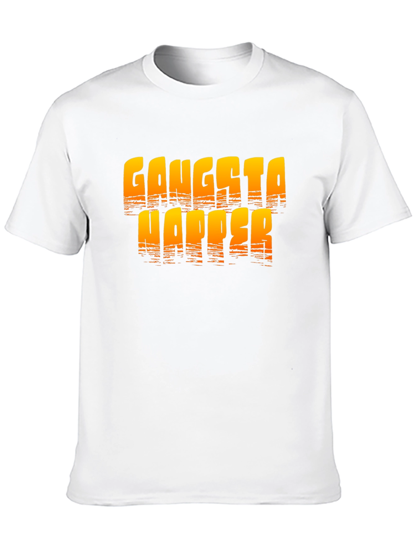 Gangsta Napper Graphic Print Black T-Shirt