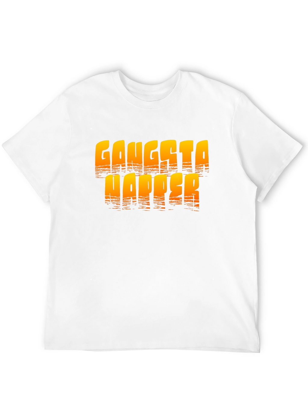 Gangsta Napper Graphic Print Black T-Shirt