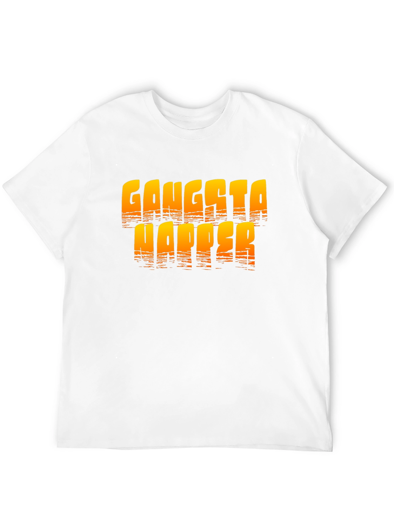 Gangsta Napper Graphic Print Black T-Shirt