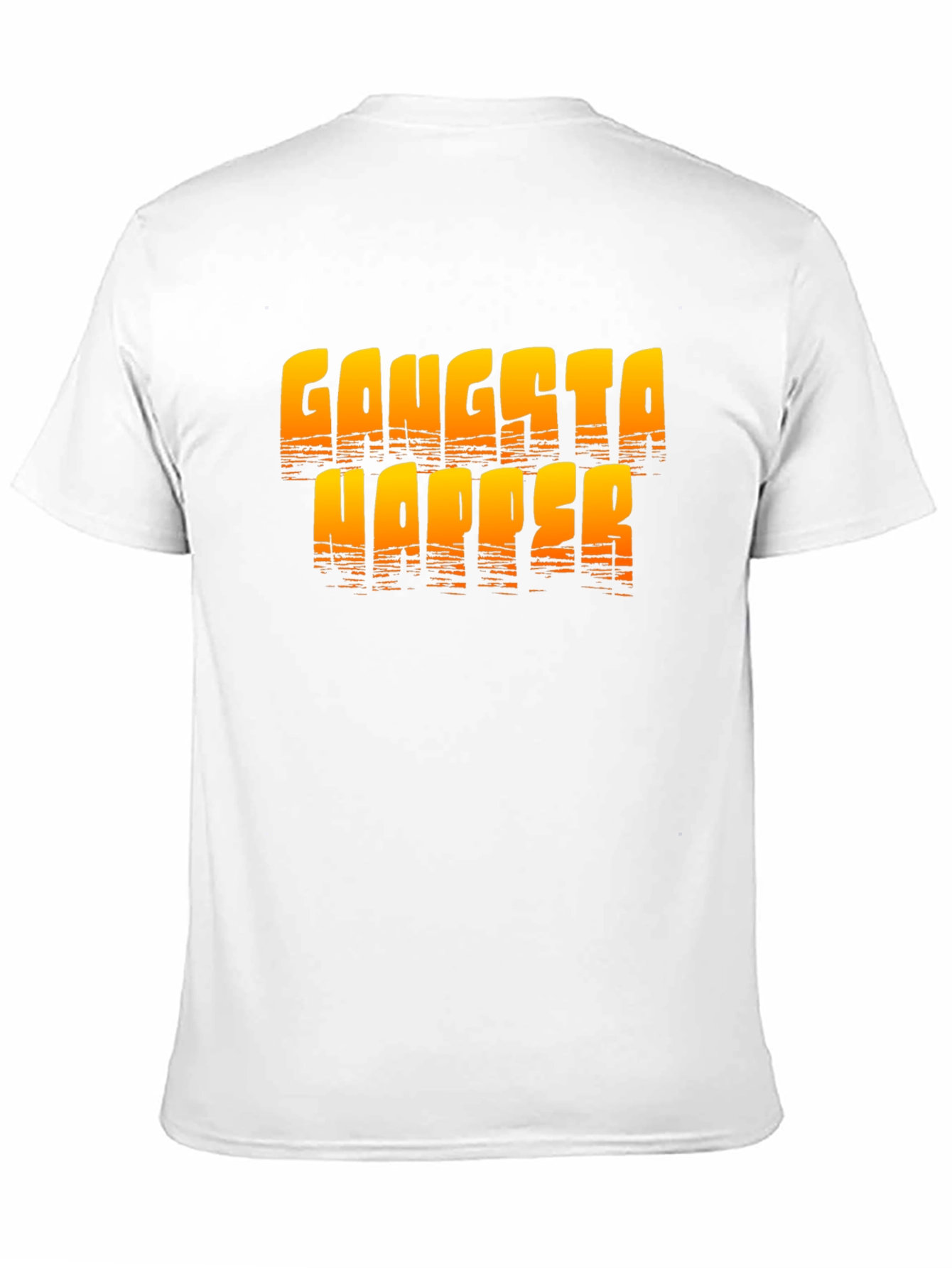 Gangsta Napper Graphic Print Black T-Shirt