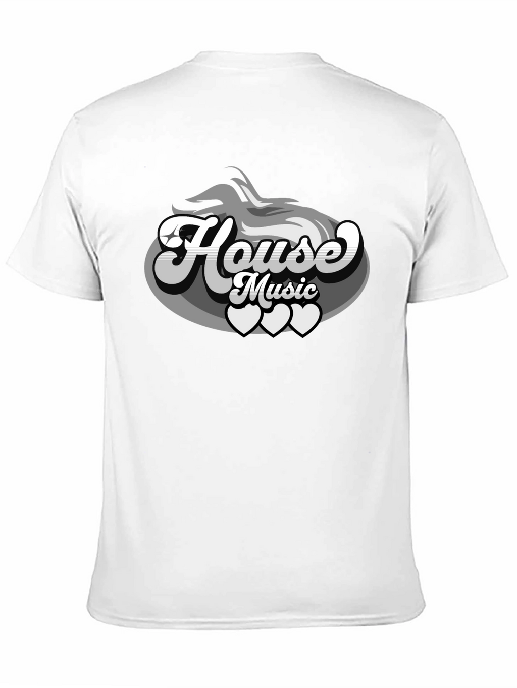 House Music Graphic Tee - Cool Retro Design