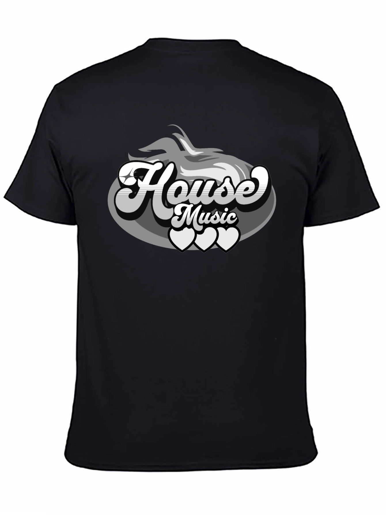 House Music Graphic Tee - Cool Retro Design