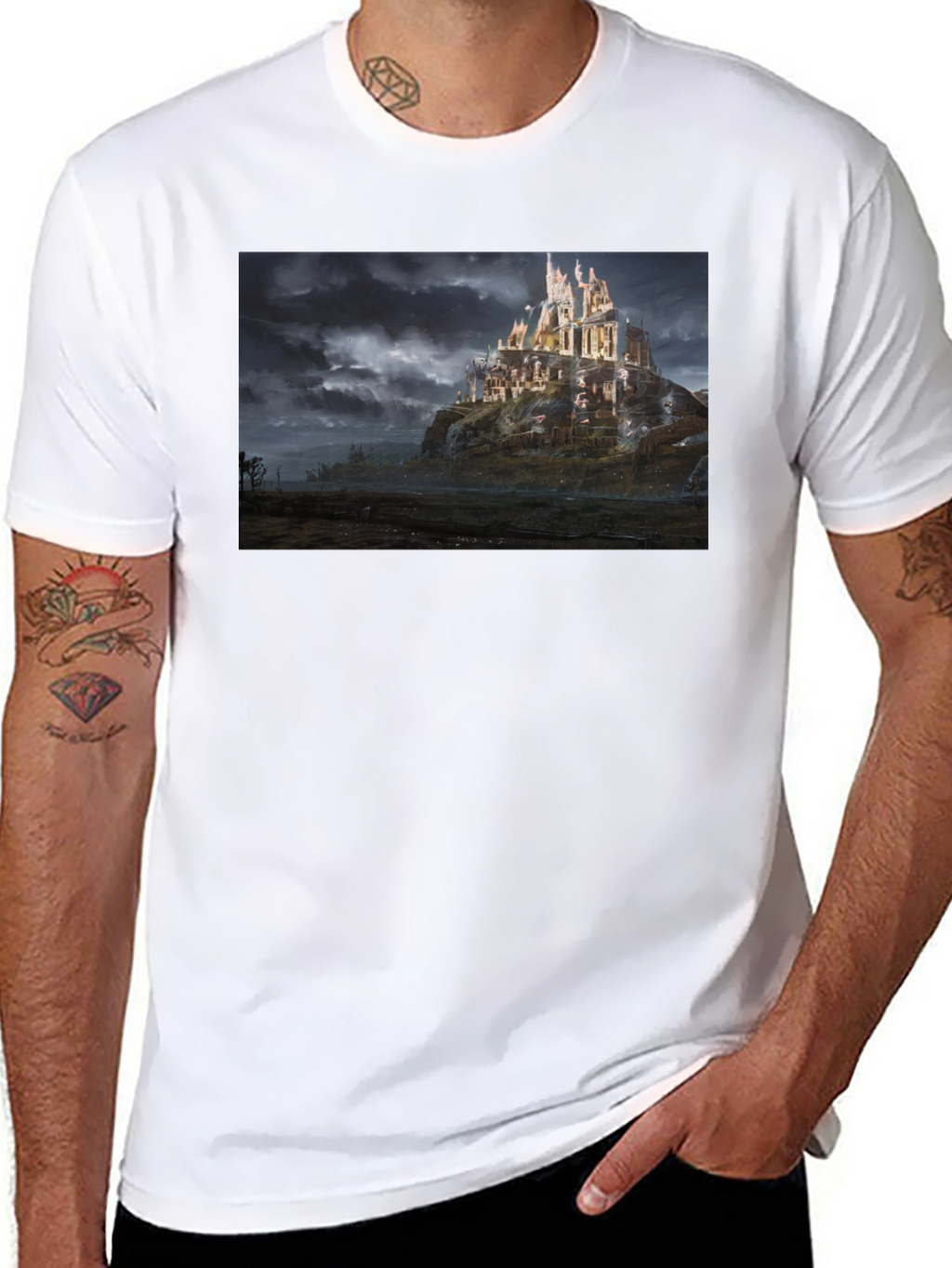 Castle T-Shirt - Black Graphic Tee