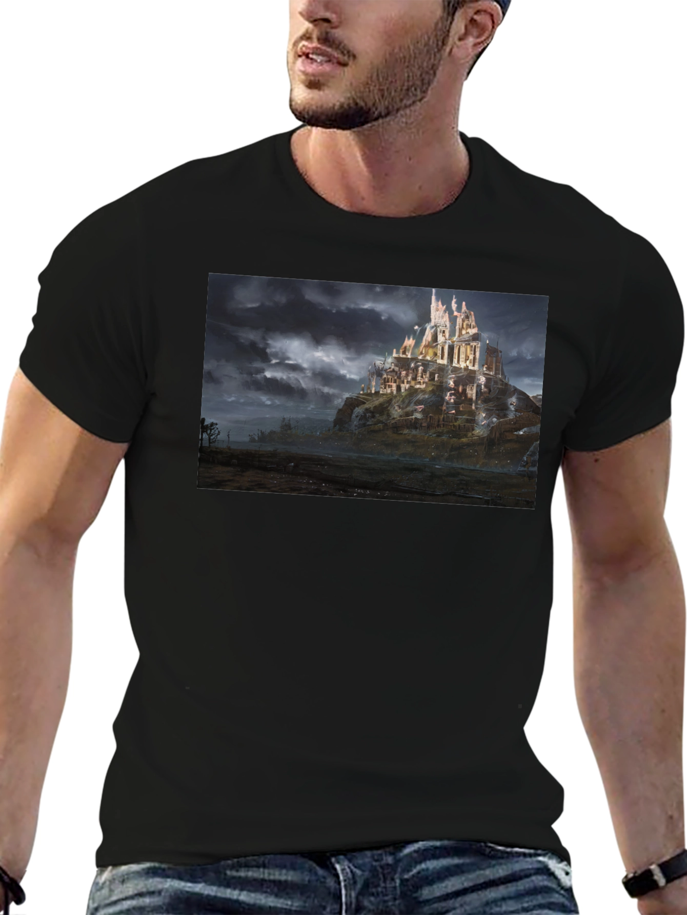 Castle T-Shirt - Black Graphic Tee