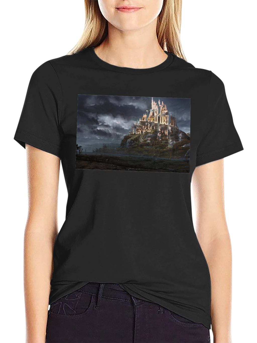 Castle T-Shirt - Black Graphic Tee