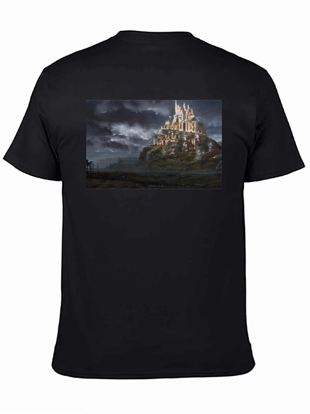 Castle T-Shirt - Black Graphic Tee