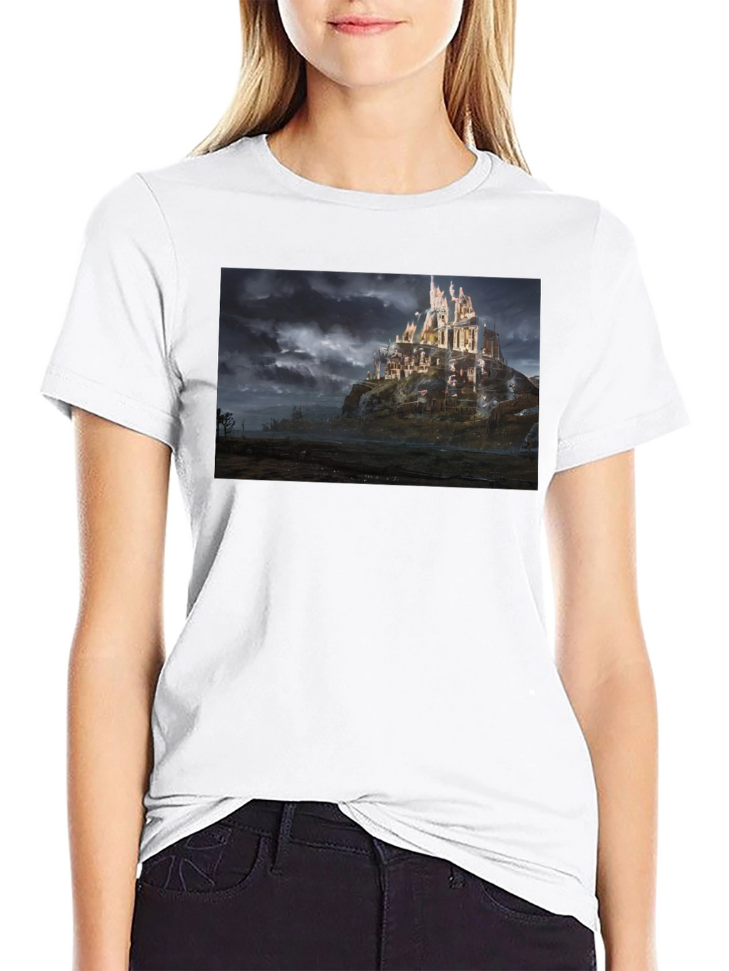 Castle T-Shirt - Black Graphic Tee