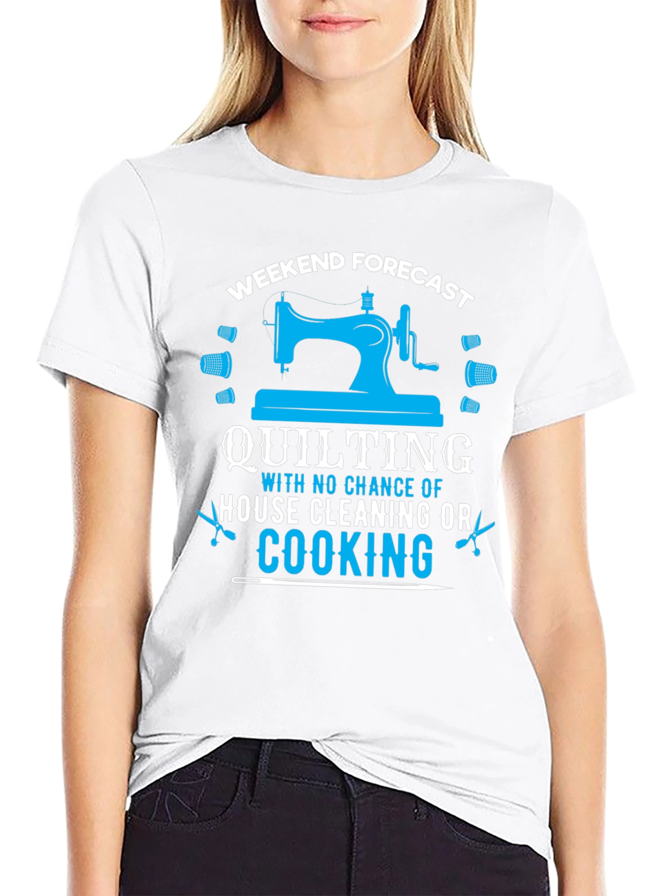 Weekend Quilting Forecast T-Shirt