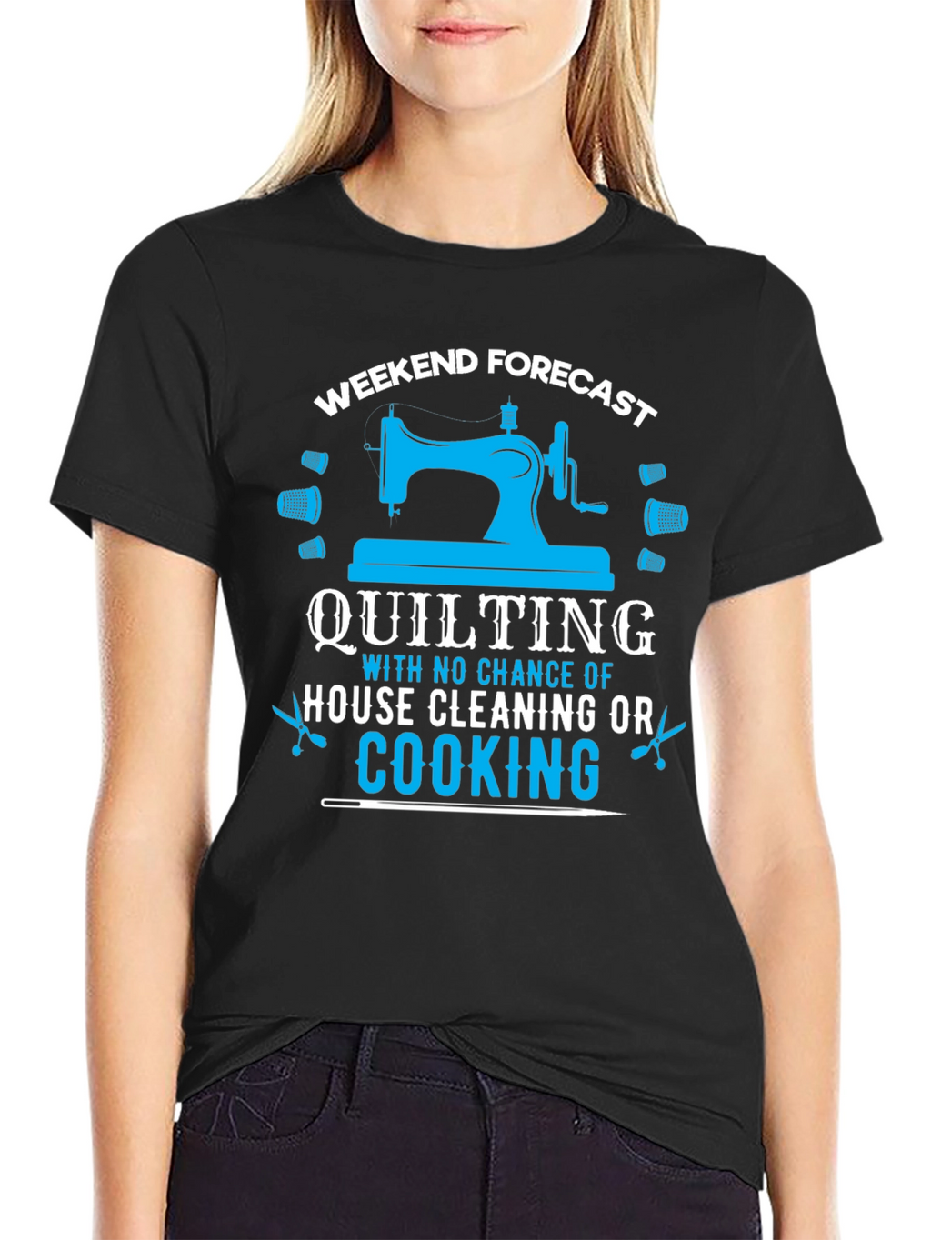 Weekend Quilting Forecast T-Shirt