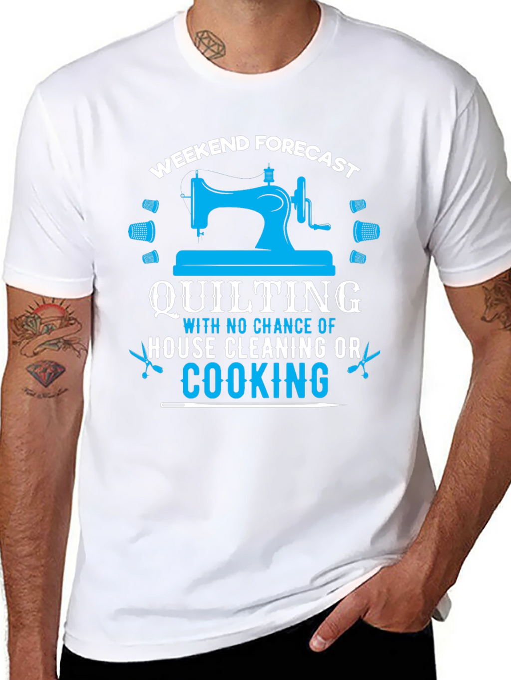 Weekend Quilting Forecast T-Shirt