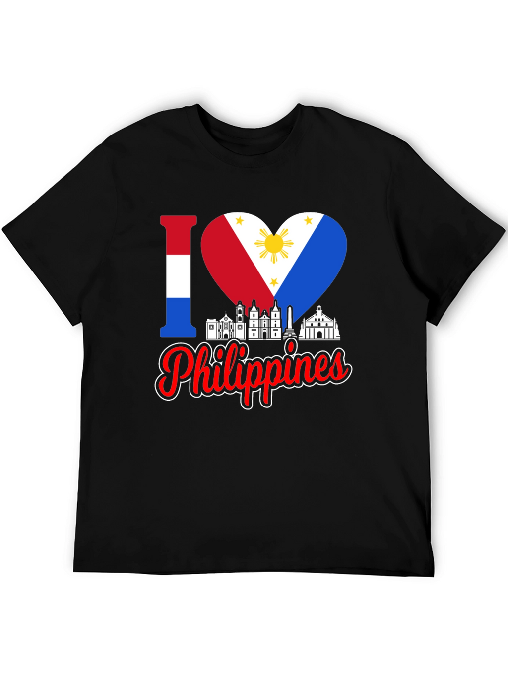 I Love Philippines T-Shirt Country Pride