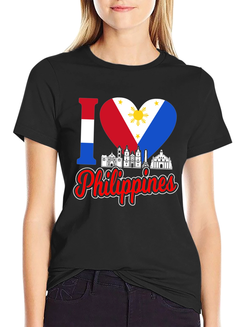 I Love Philippines T-Shirt Country Pride