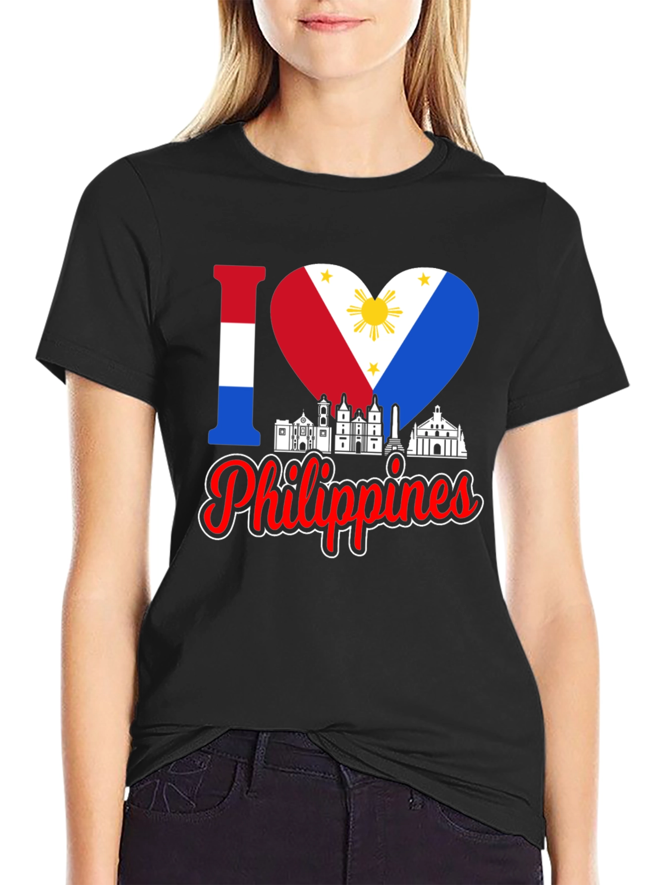 I Love Philippines T-Shirt Country Pride