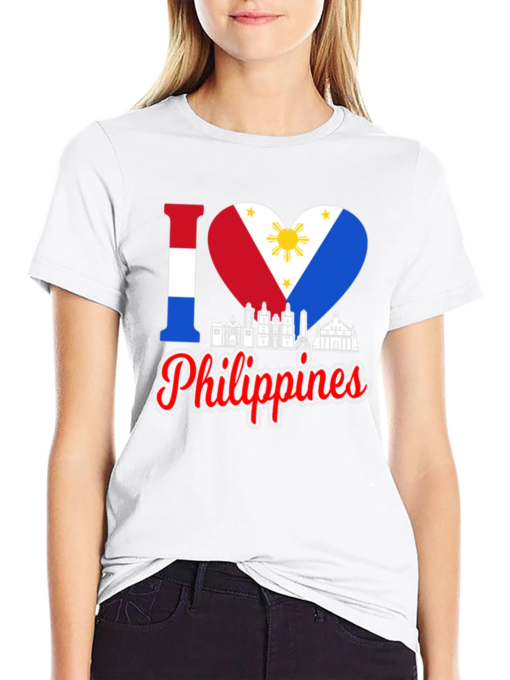 I Love Philippines T-Shirt Country Pride