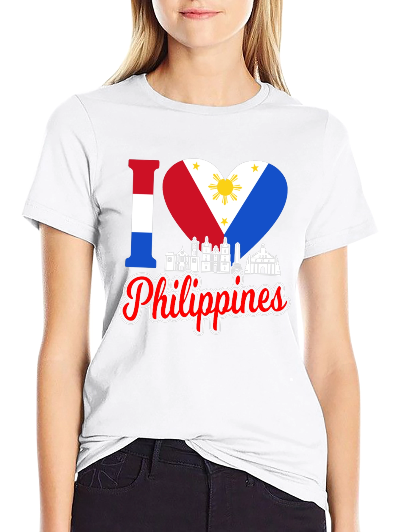 I Love Philippines T-Shirt Country Pride