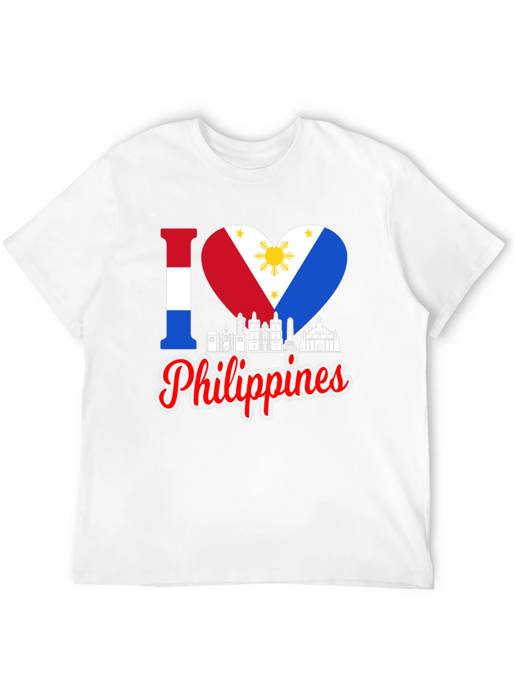 I Love Philippines T-Shirt Country Pride
