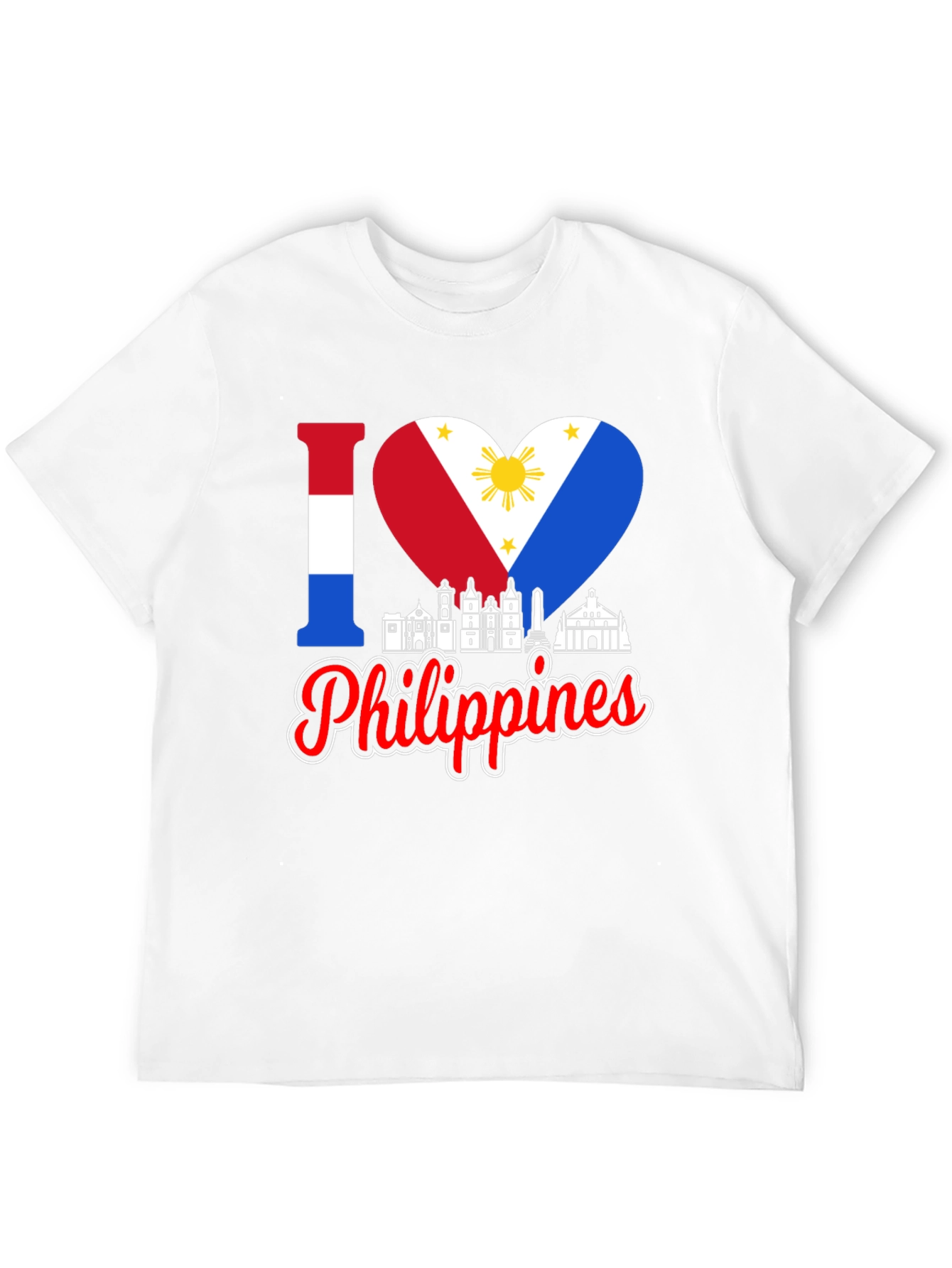 I Love Philippines T-Shirt Country Pride