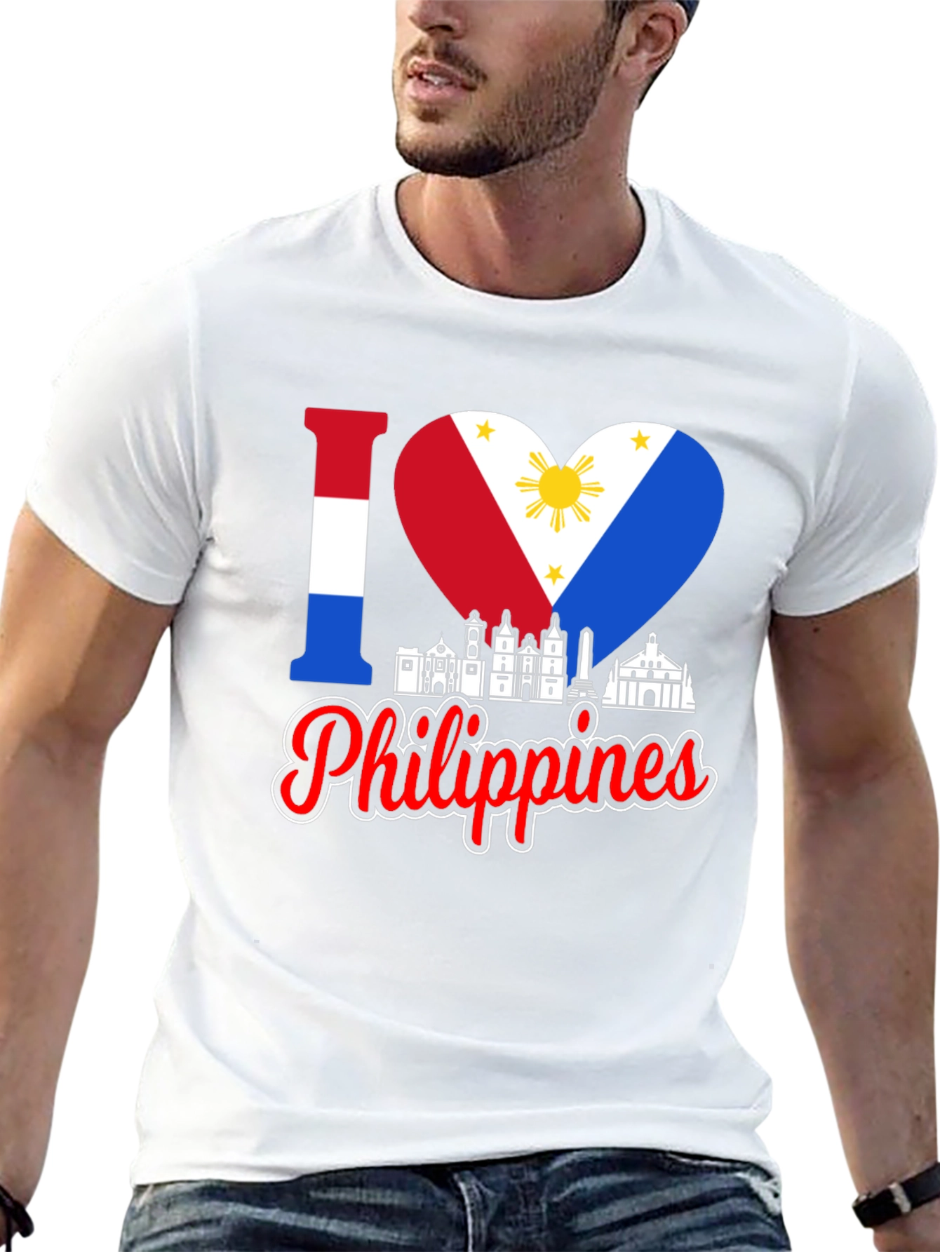 I Love Philippines T-Shirt Country Pride