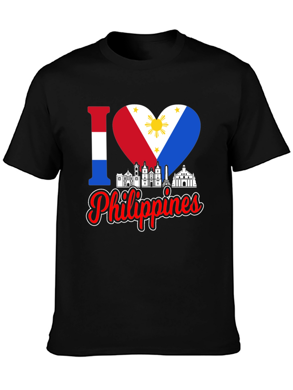 I Love Philippines T-Shirt Country Pride