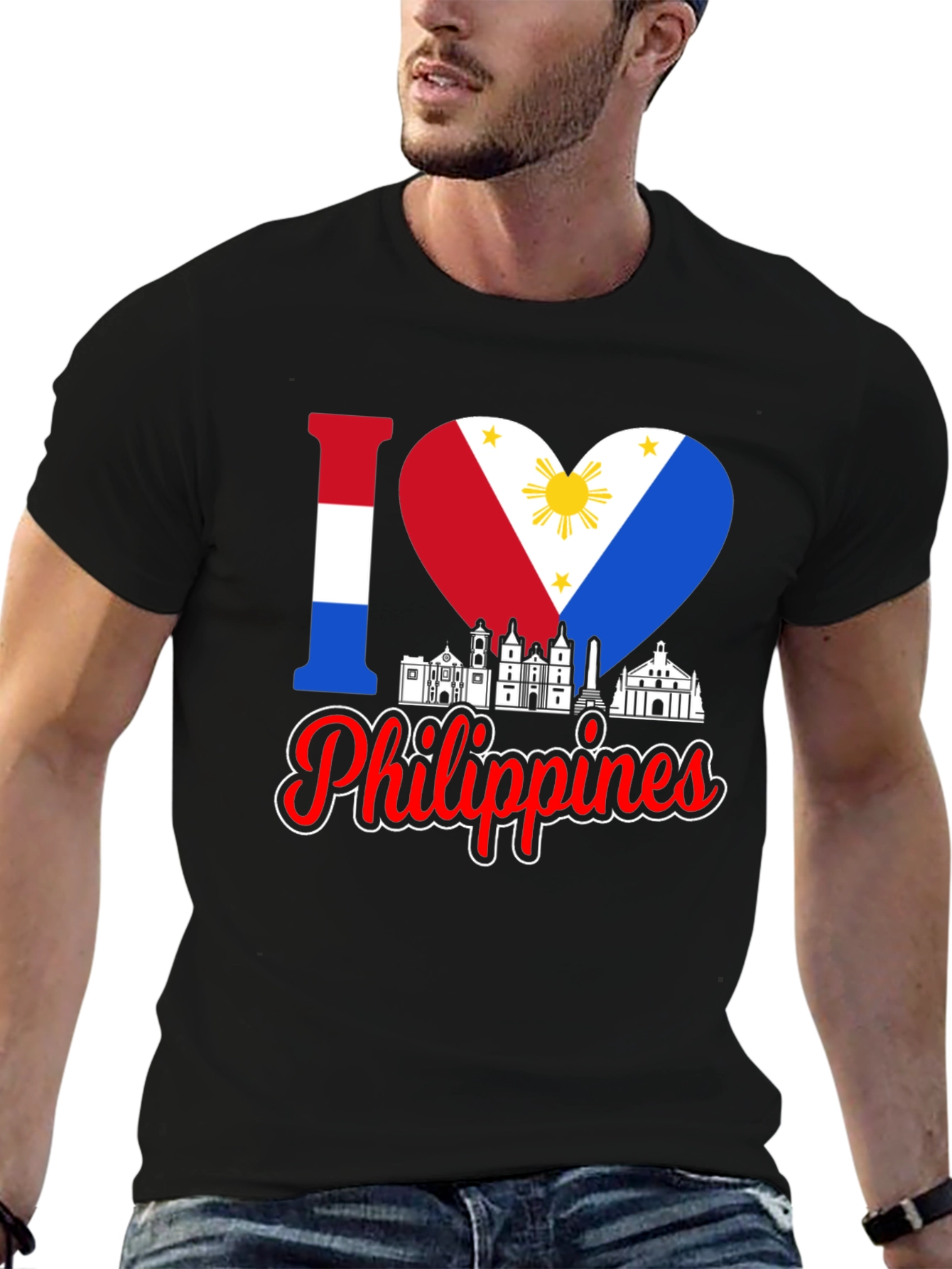 I Love Philippines T-Shirt Country Pride