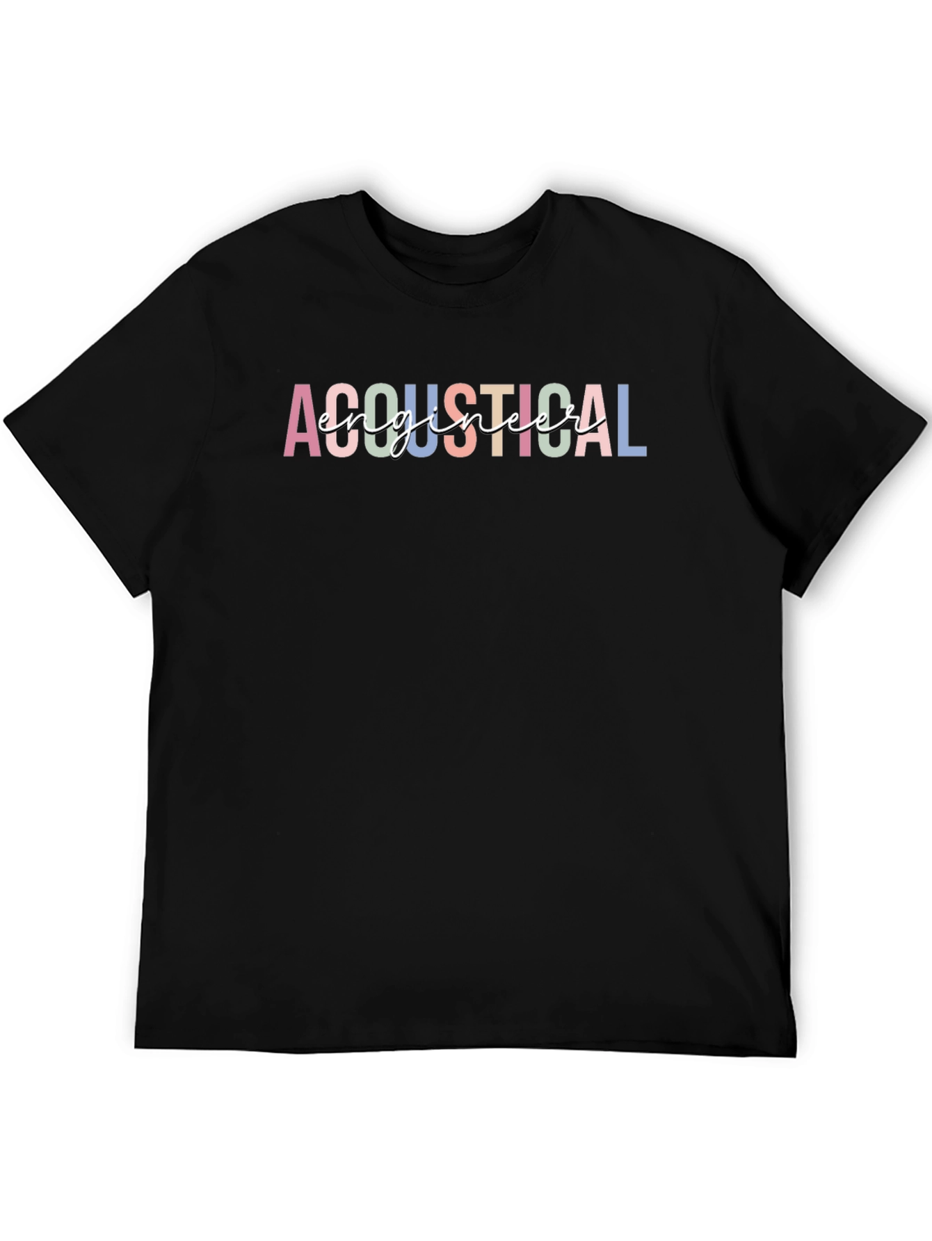 Acoustical Engineer Graphic Tee - Stylish Black Shirt