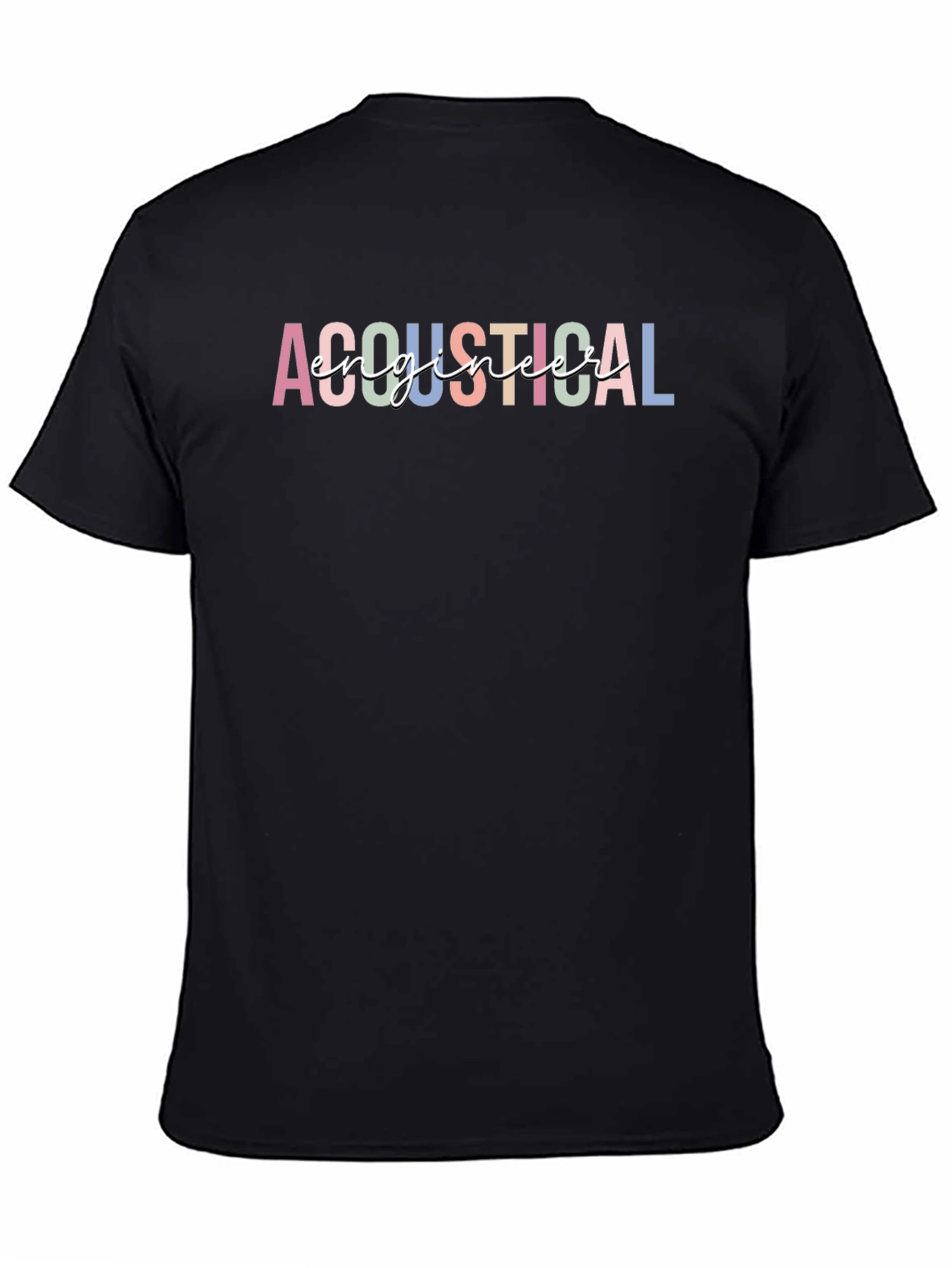 Acoustical Engineer Graphic Tee - Stylish Black Shirt