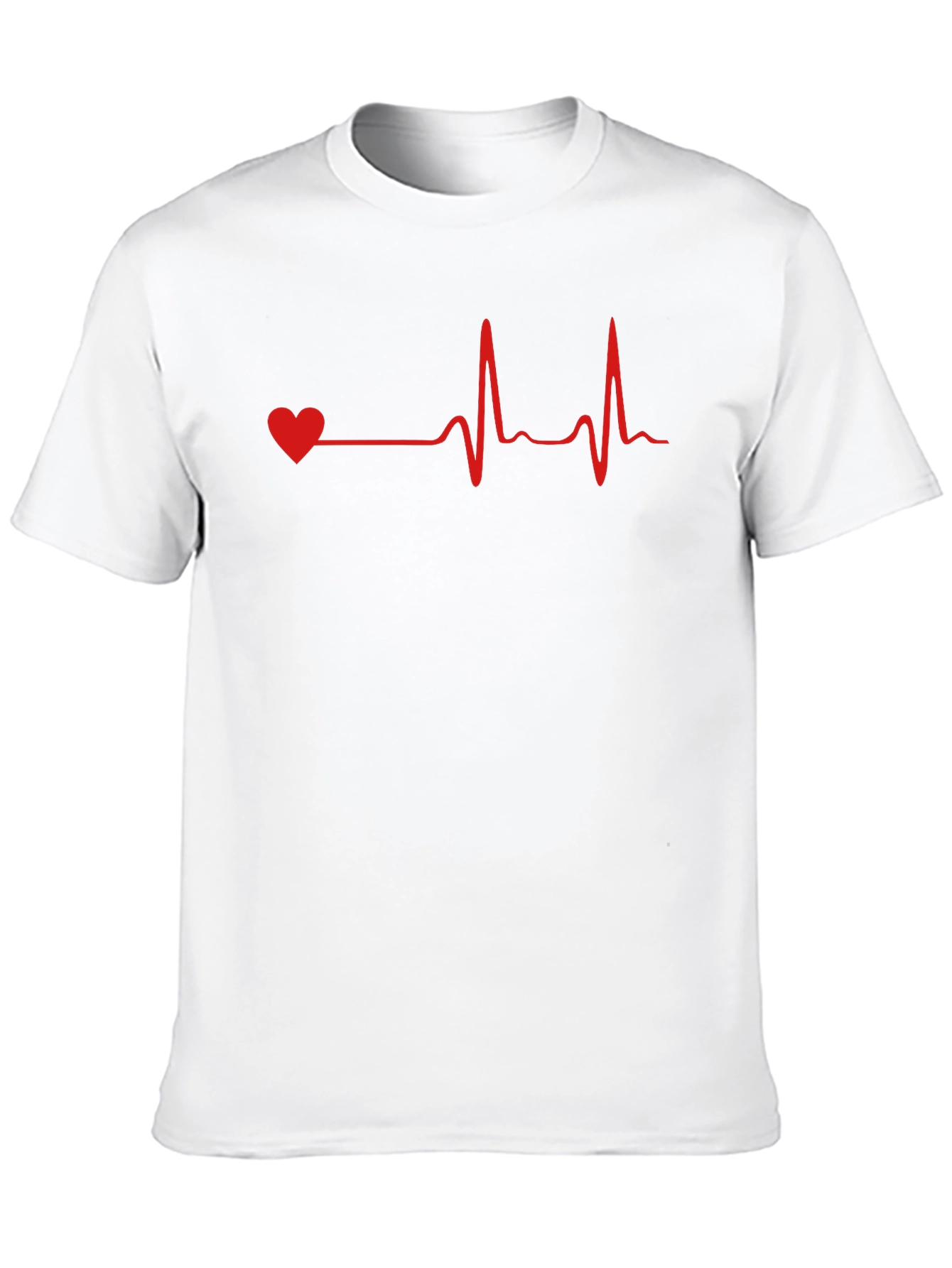 Heartbeat Graphic Tee - Mens Black T-Shirt