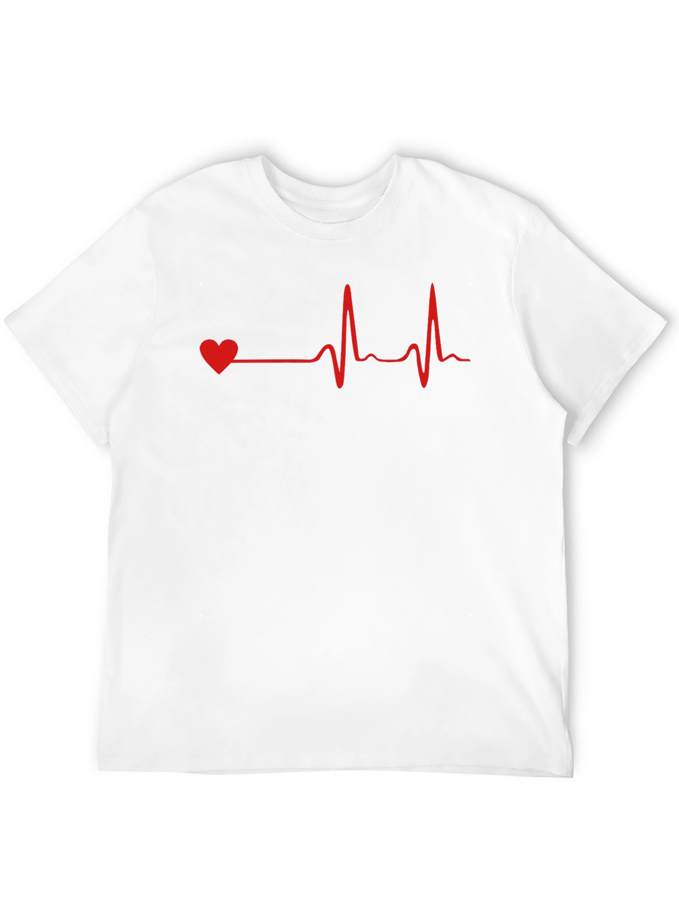 Heartbeat Graphic Tee - Mens Black T-Shirt