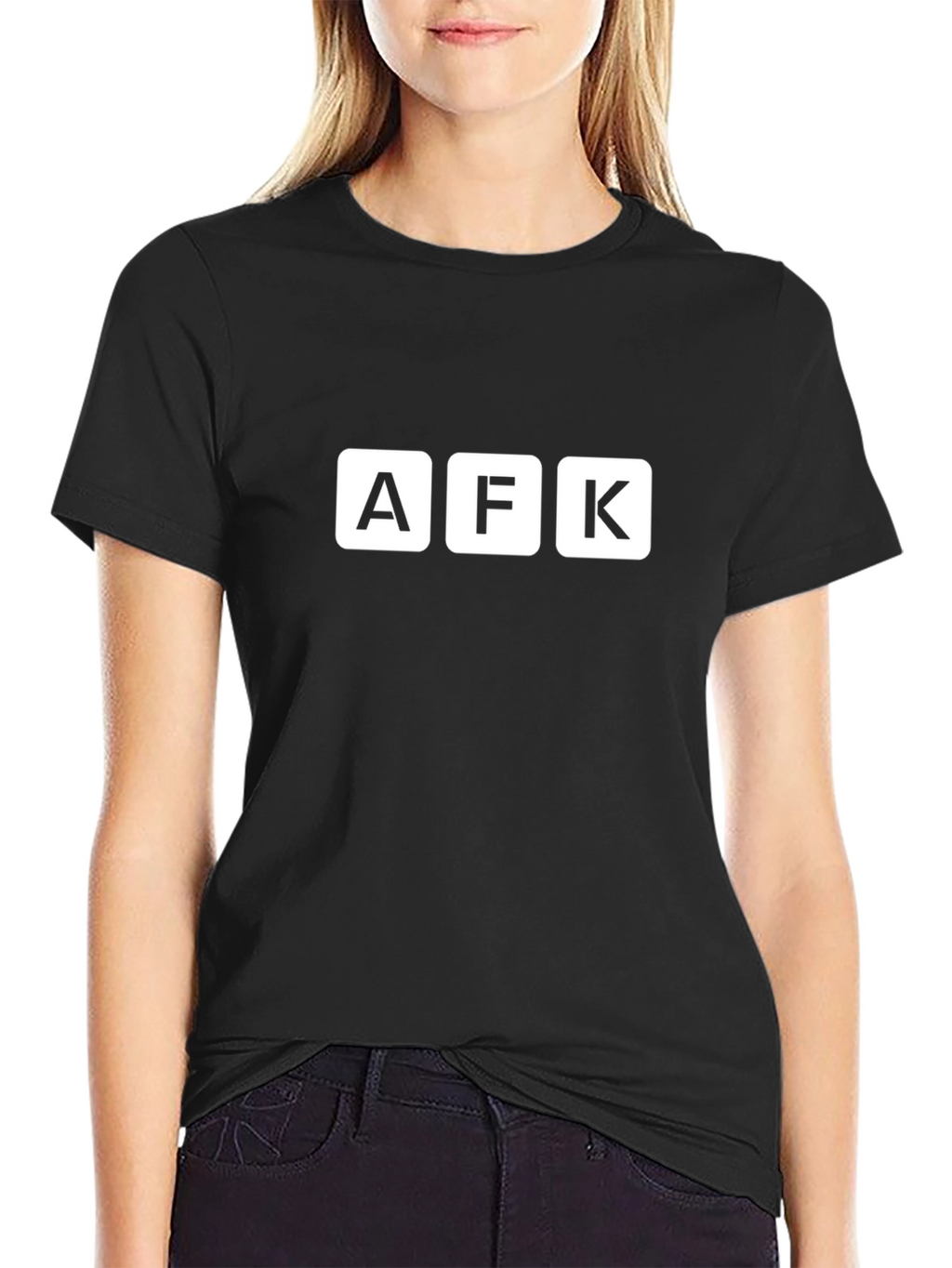 AFK Graphic Tee - Gamer Style Black T-Shirt