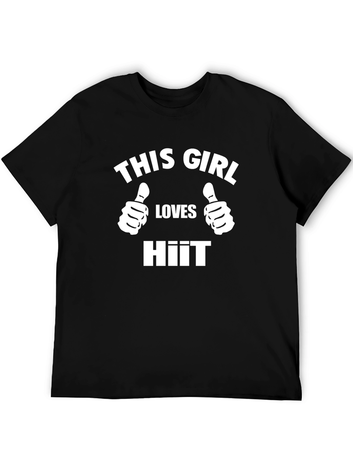 This Girl Loves HIIT Black T-Shirt