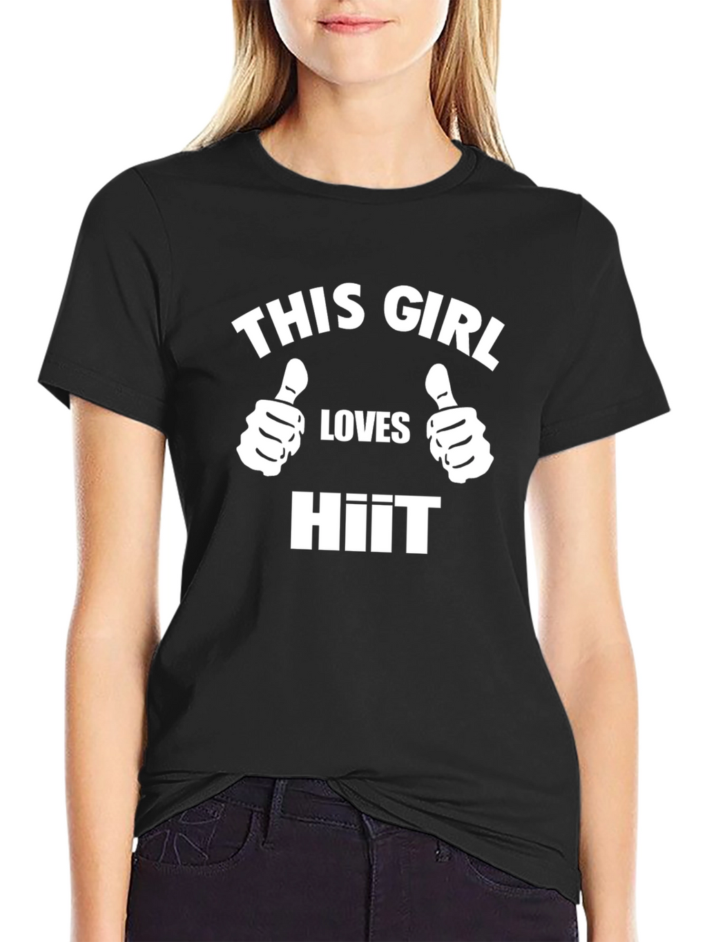 This Girl Loves HIIT Black T-Shirt