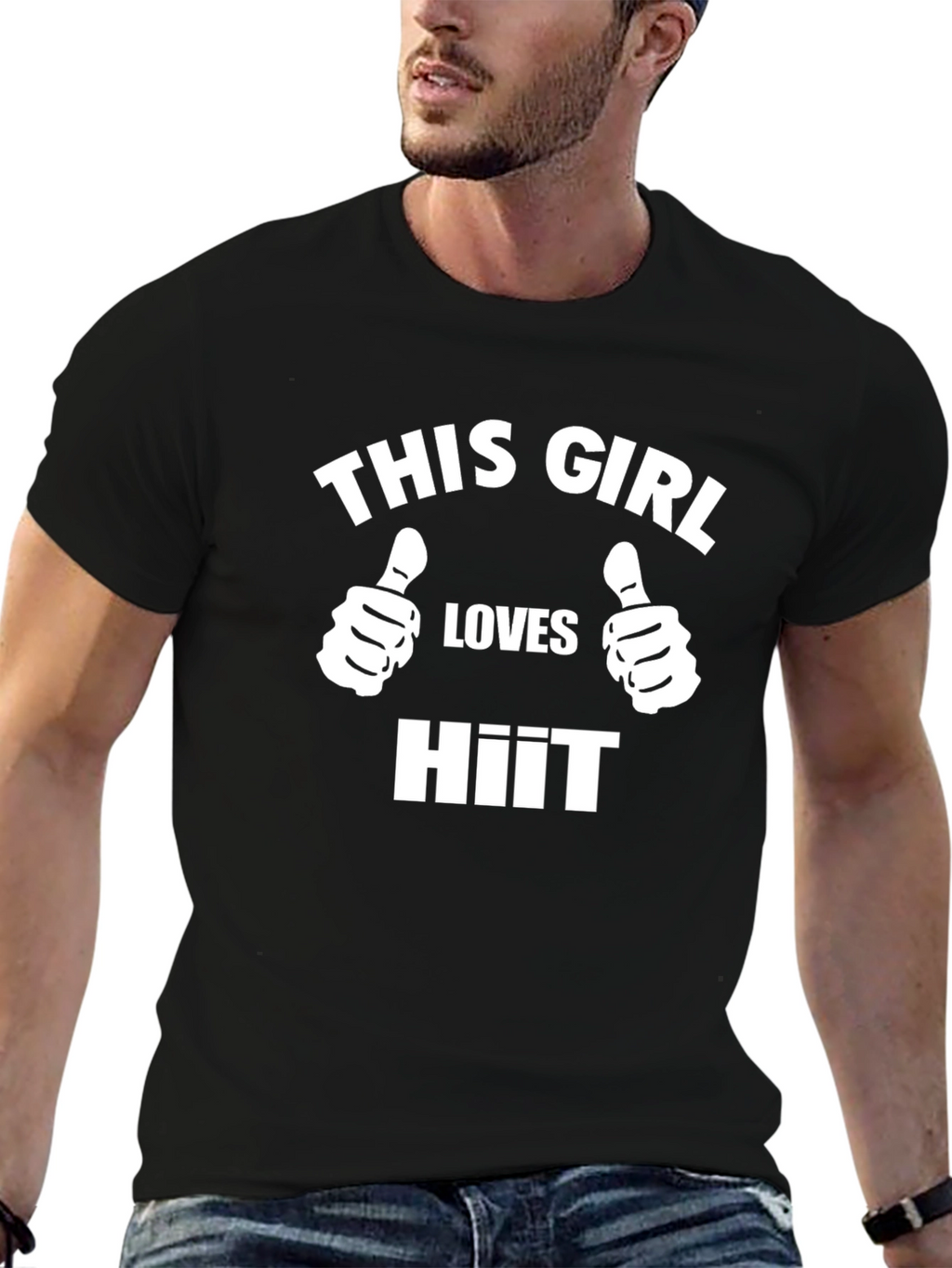 This Girl Loves HIIT Black T-Shirt