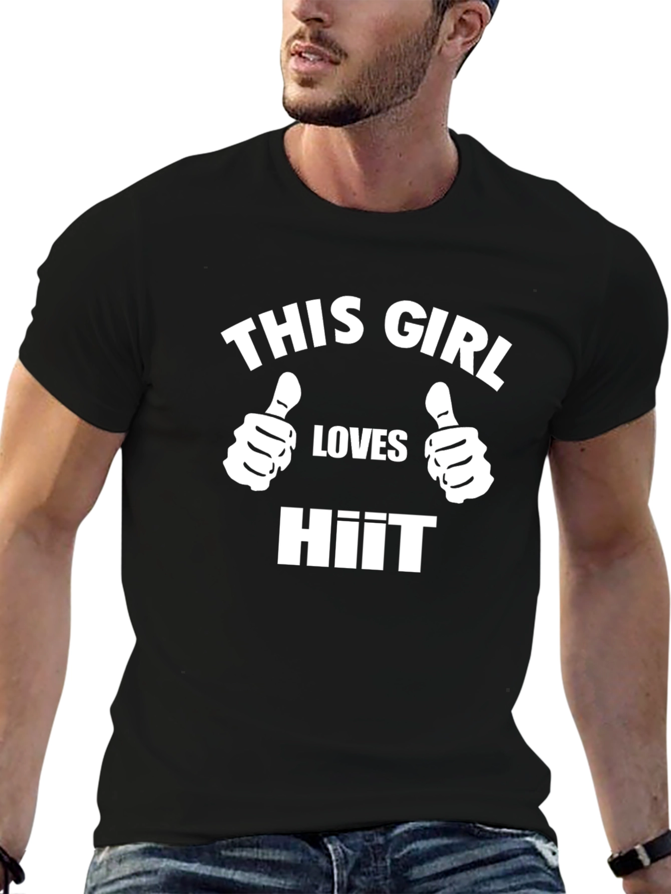 This Girl Loves HIIT Black T-Shirt