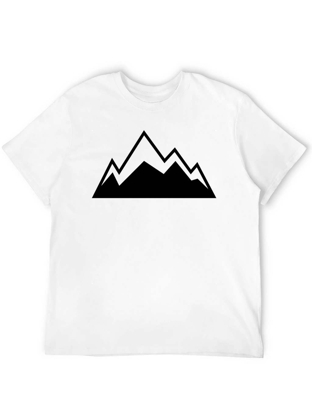 Mens Mountain Graphic Black T-Shirt