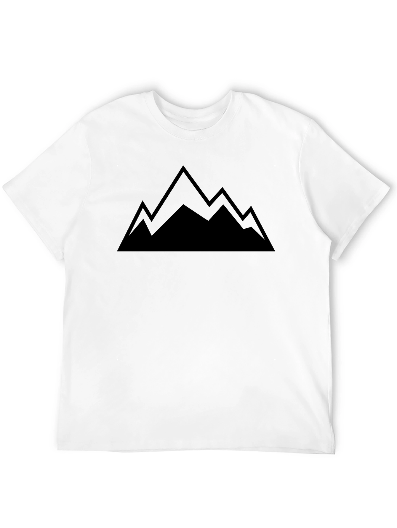 Mens Mountain Graphic Black T-Shirt