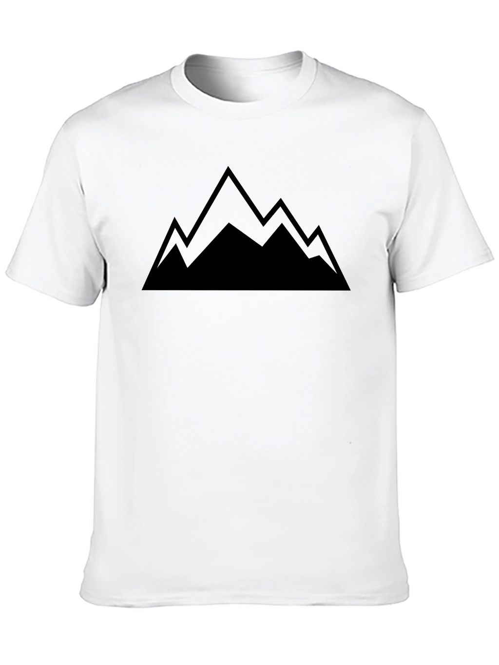 Mens Mountain Graphic Black T-Shirt