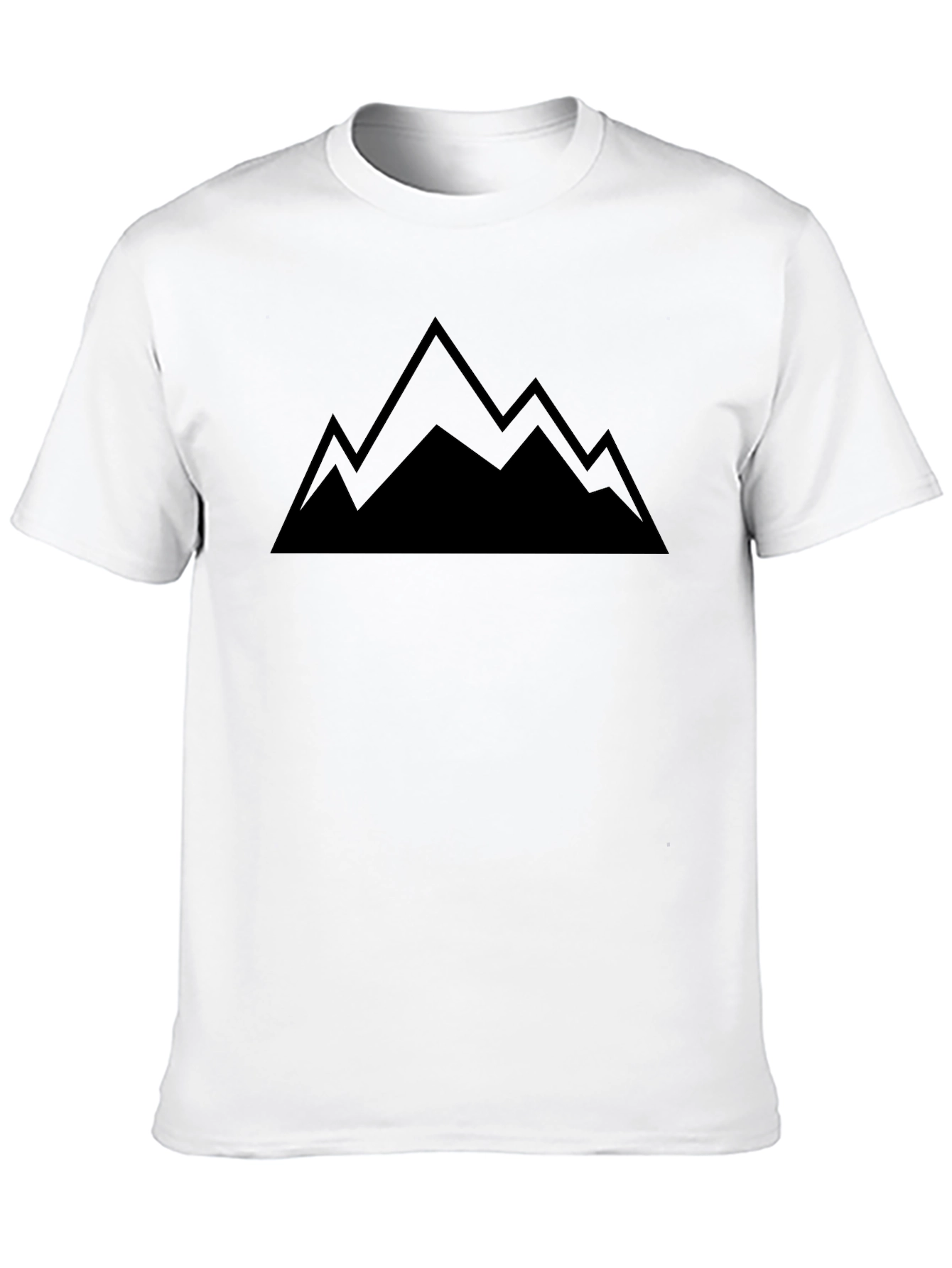 Mens Mountain Graphic Black T-Shirt