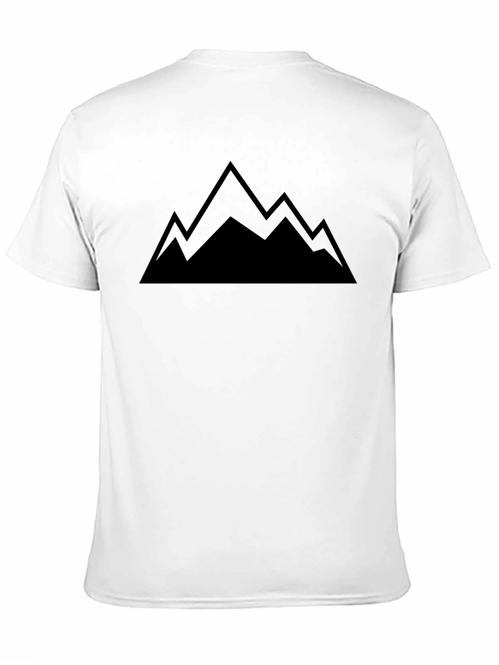 Mens Mountain Graphic Black T-Shirt