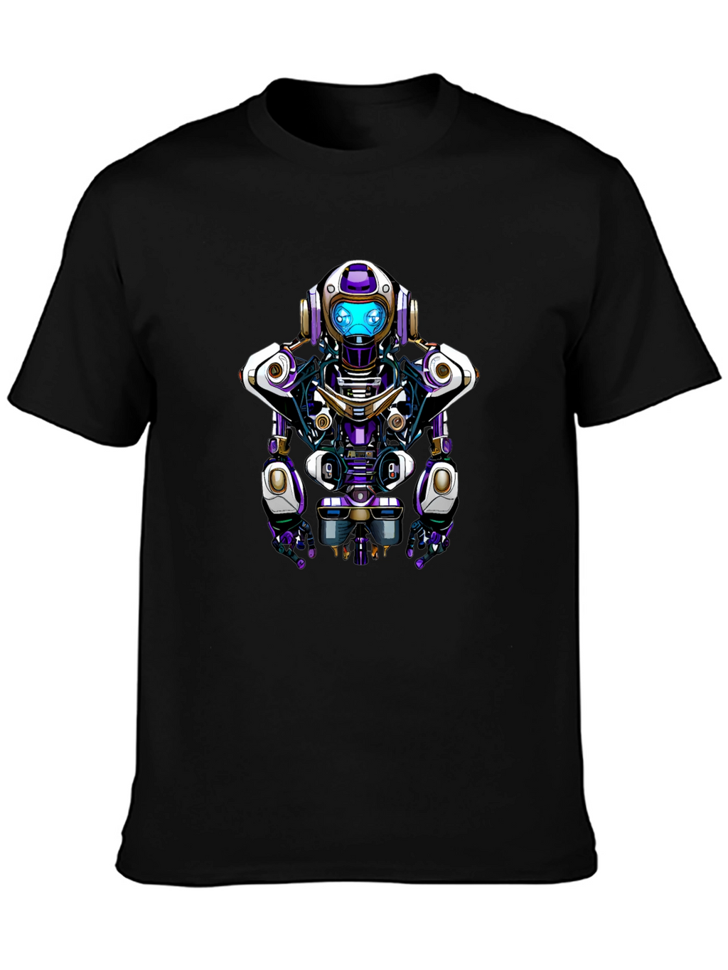Robot Graphic Tee - Unique Sci-Fi Design