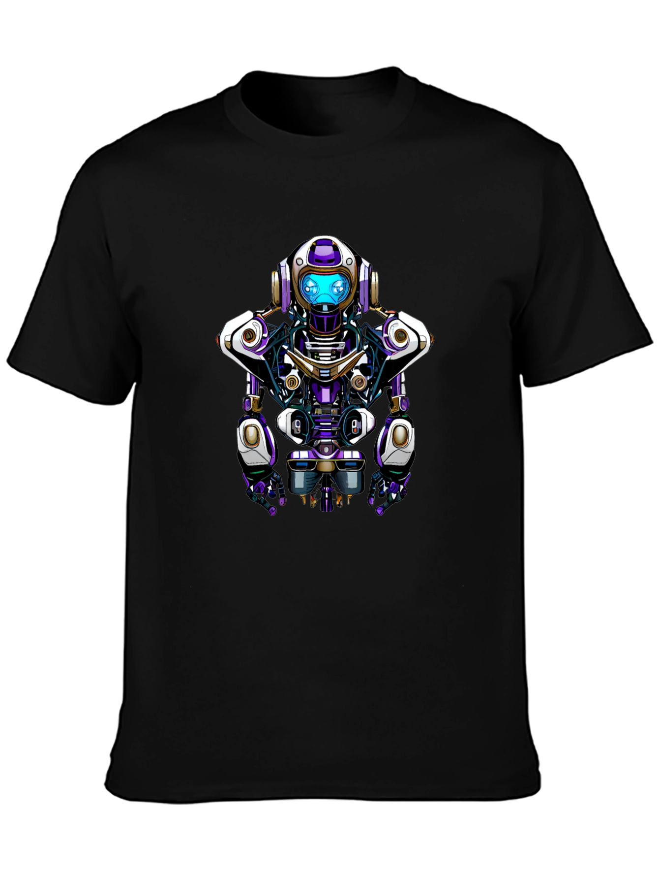 Robot Graphic Tee - Unique Sci-Fi Design