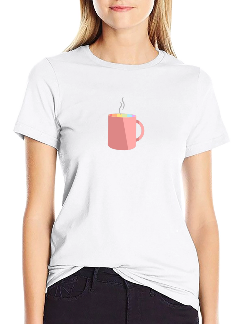 Pink Coffee Mug Graphic Tee - Unisex
