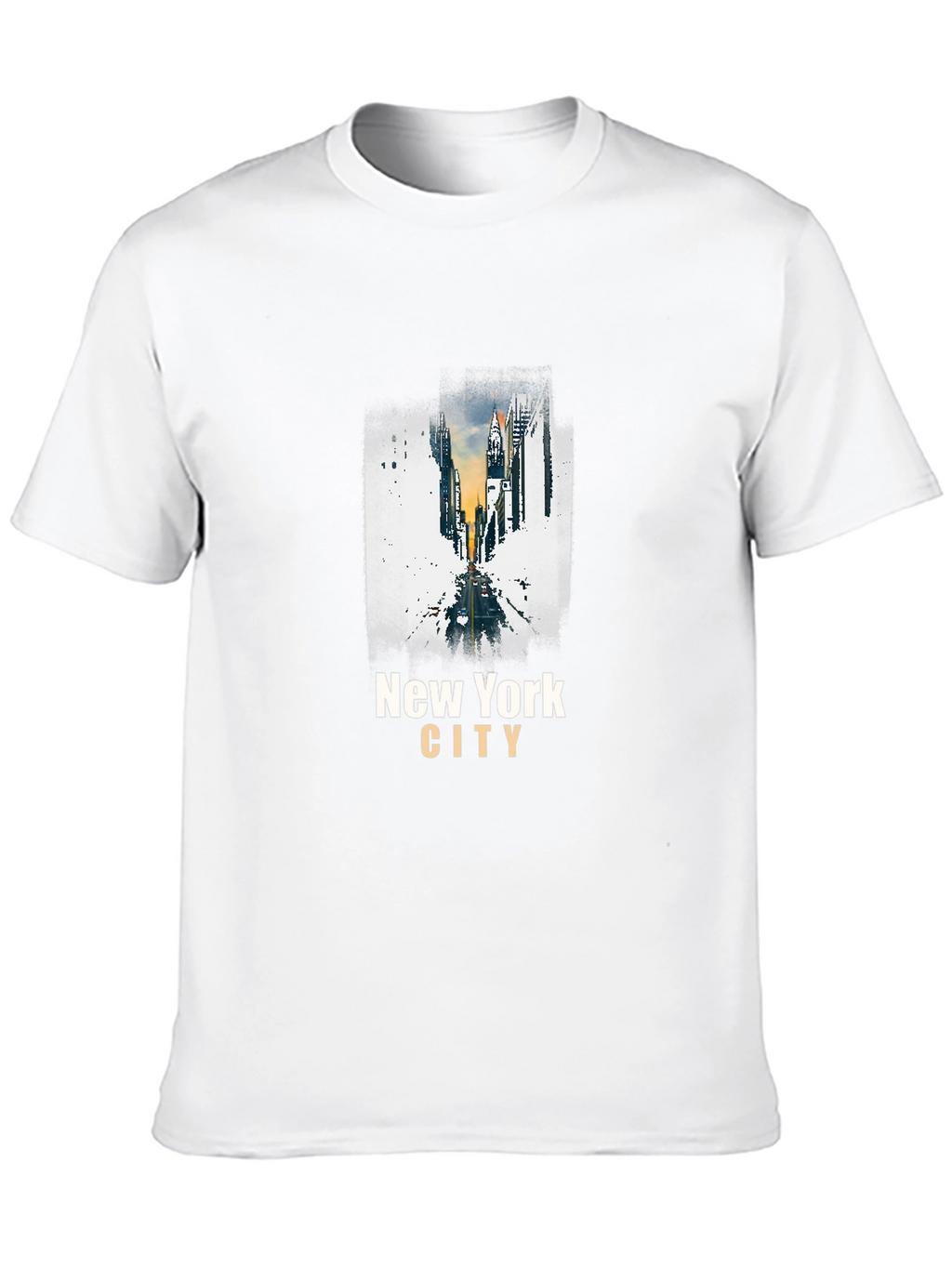New York City Graphic Print Black T-Shirt
