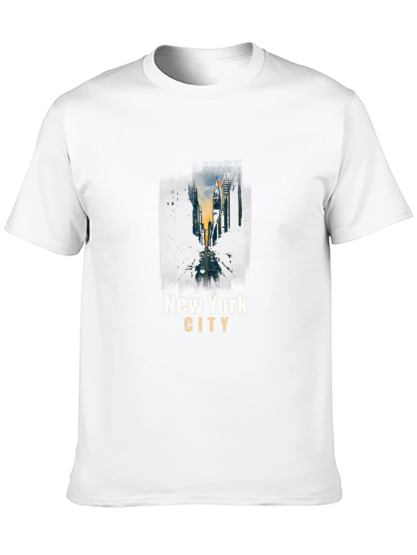 New York City Graphic Print Black T-Shirt