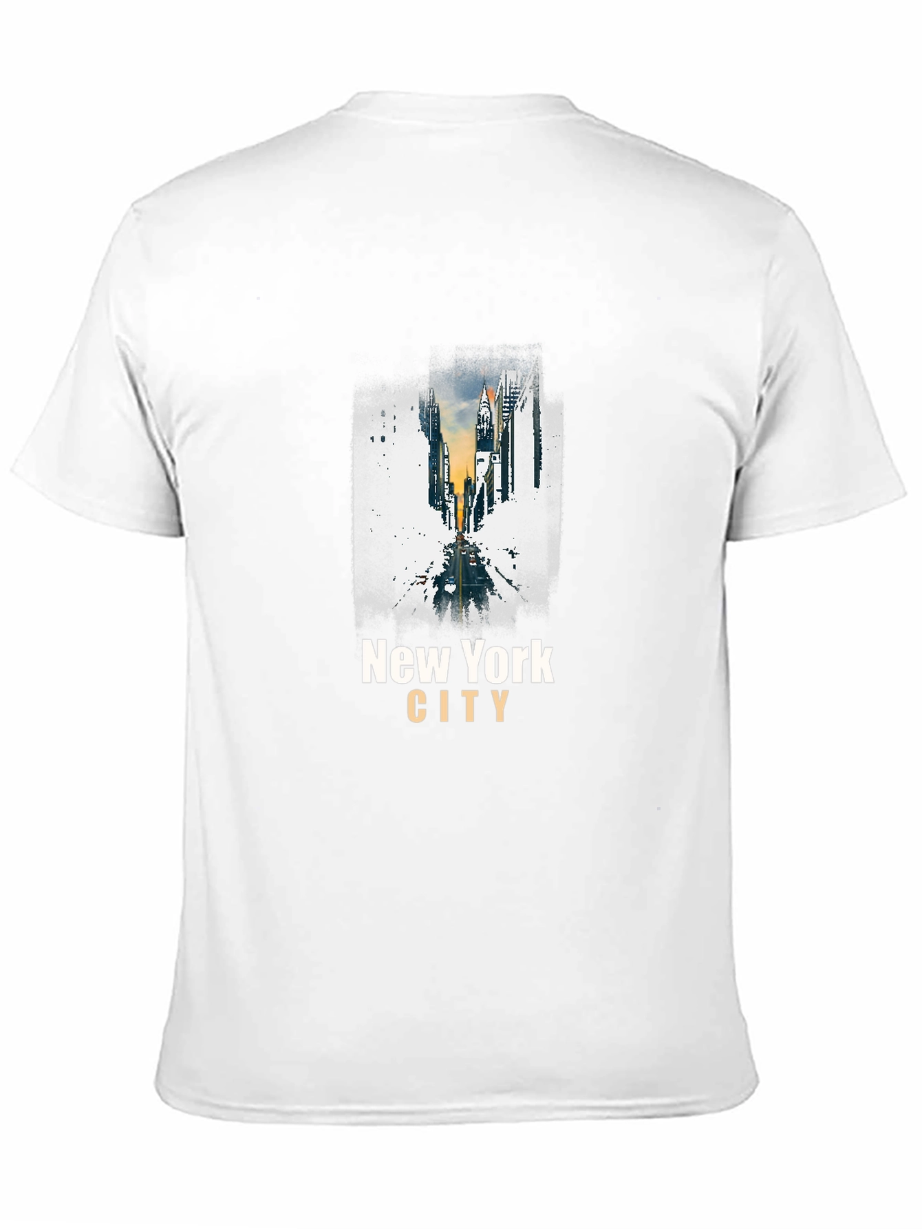 New York City Graphic Print Black T-Shirt