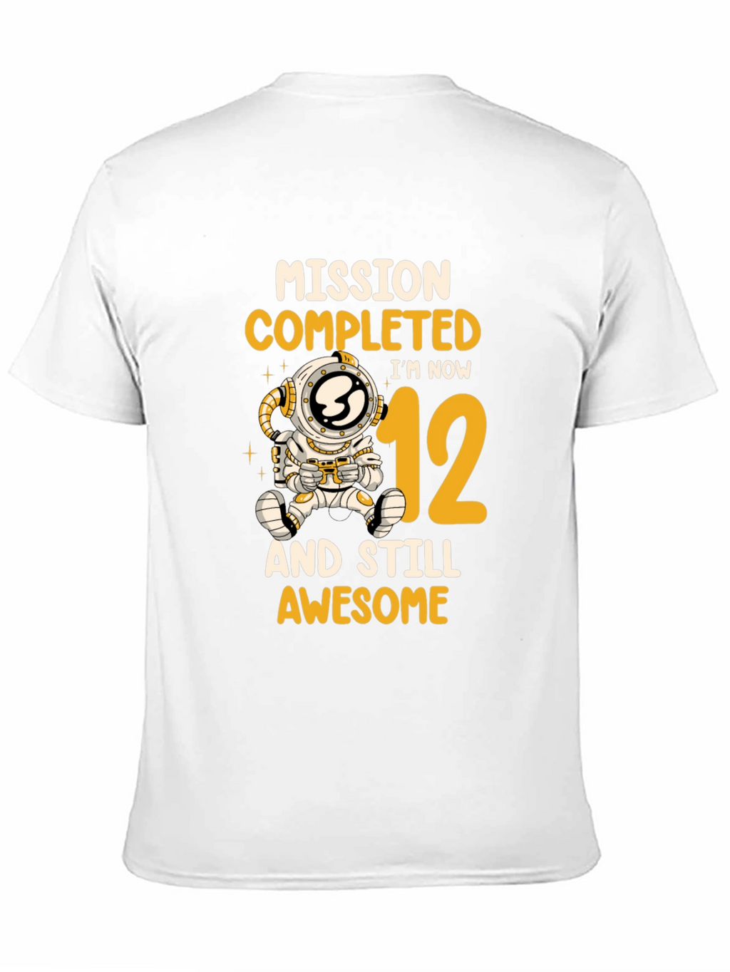 Mission Completed 12th Birthday Astronaut T-Shirt