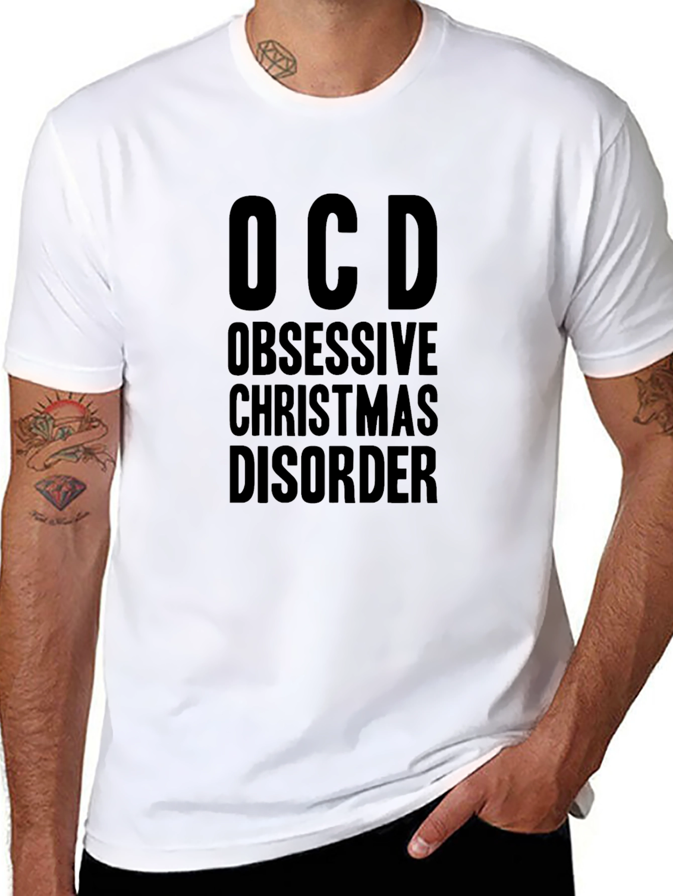 OCD Obsessive Christmas Disorder Graphic Tee