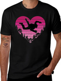 Skydiving Heartbeat T-Shirt - Adventure Awaits!