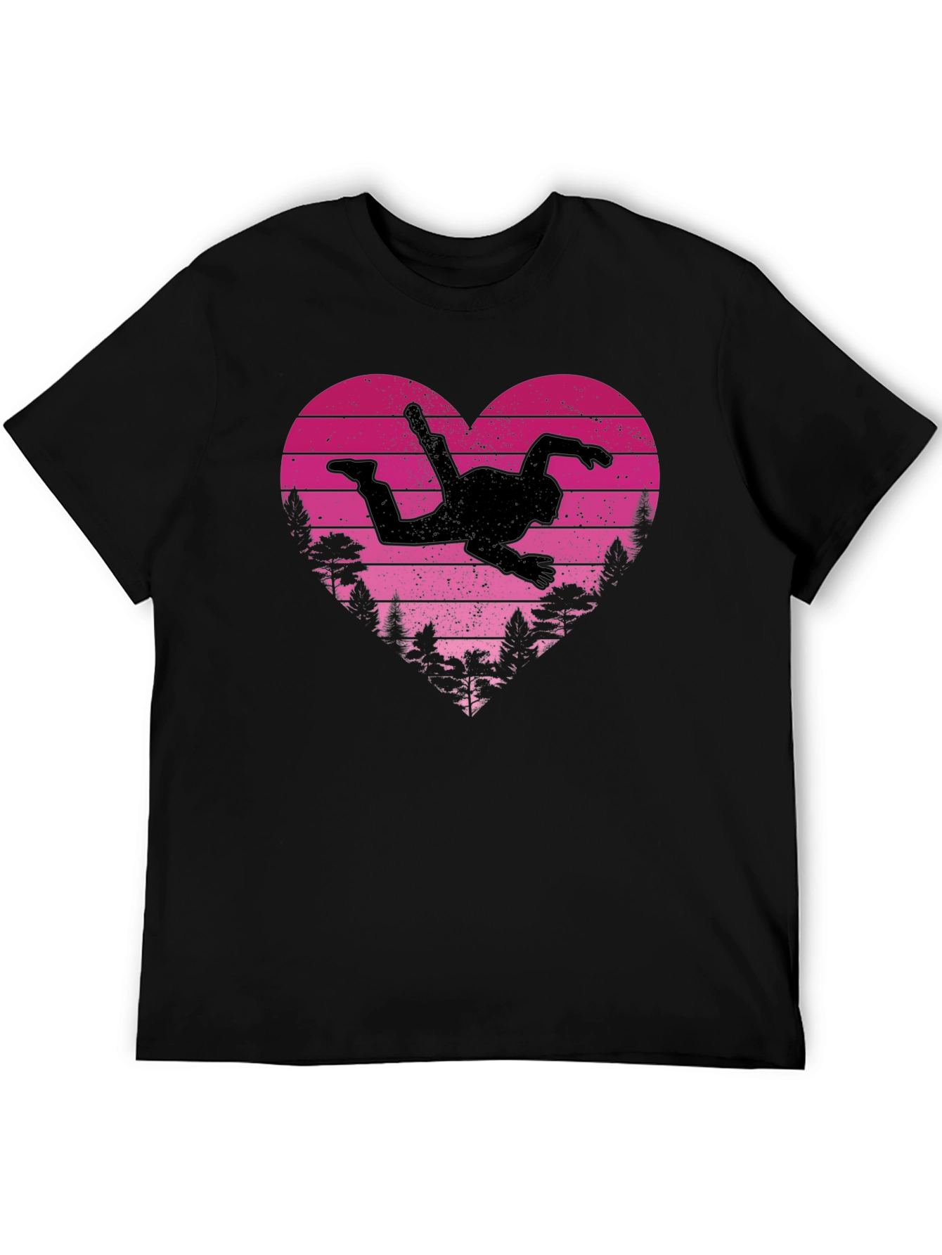 Skydiving Heartbeat T-Shirt - Adventure Awaits!