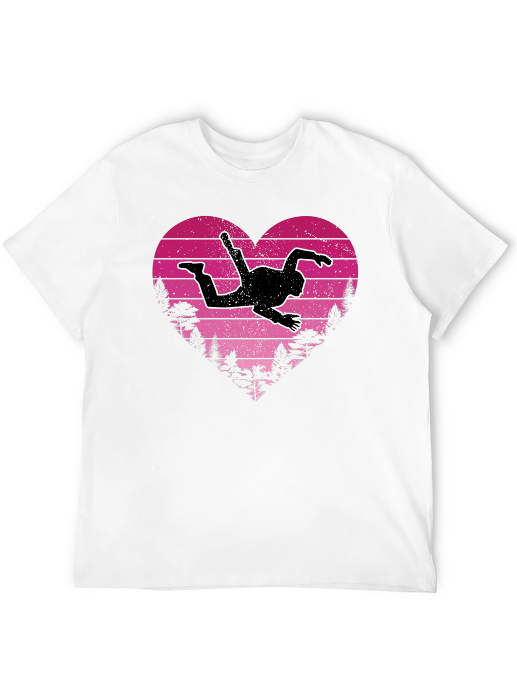 Skydiving Heartbeat T-Shirt - Adventure Awaits!